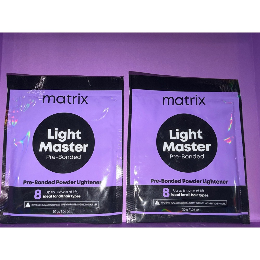 Matrix Light Master Pre-Bonded Powder Lightener 2 Packets 8 Levels Lift hair
